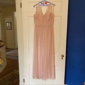 Blush Pink Amsale Bridesmaid Dress